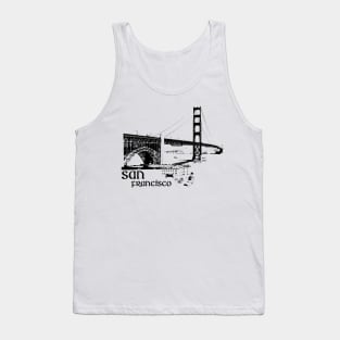 san francisco, golden gate bridge Tank Top